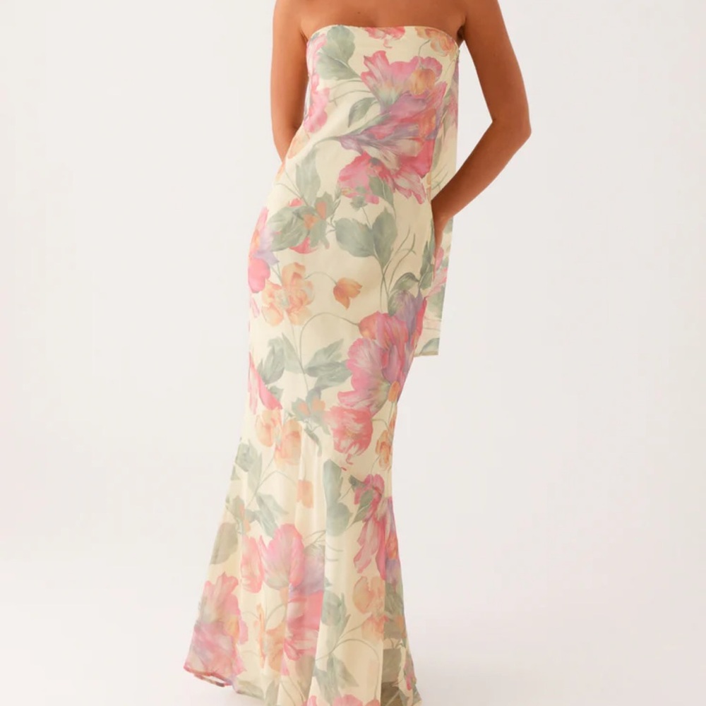 Peppermayo - Under The Pagoda Maxi Dress - Yellow Peony